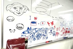 ホワイトボードに描いた落書き。