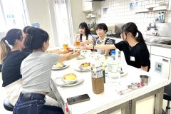 みんなで愛情込めて作ったラザニアとってもおいしかったです。